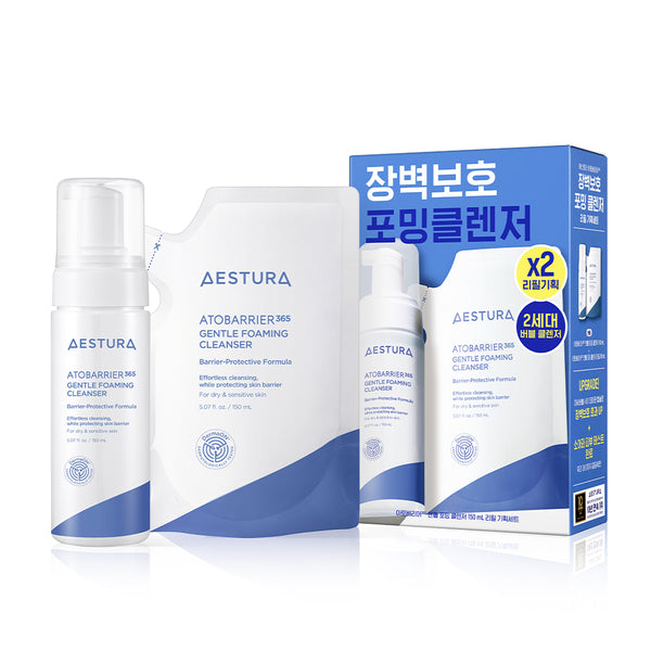 AESTURA Atobarrier365 Gentle Foaming Cleanser 150ml + Refill 150ml