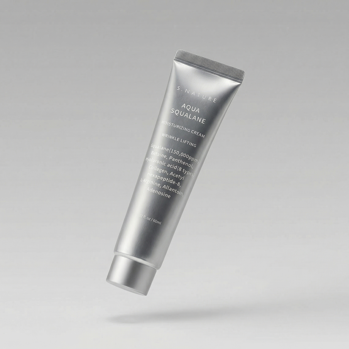 S.NATURE Aqua Squalane Moisturizing Cream 60ml (Lightweight Hydration & Makeup Prep)