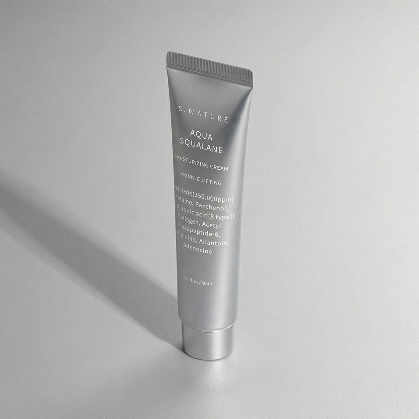 S.NATURE Aqua Squalane Moisturizing Cream 60ml (Lightweight Hydration & Makeup Prep)