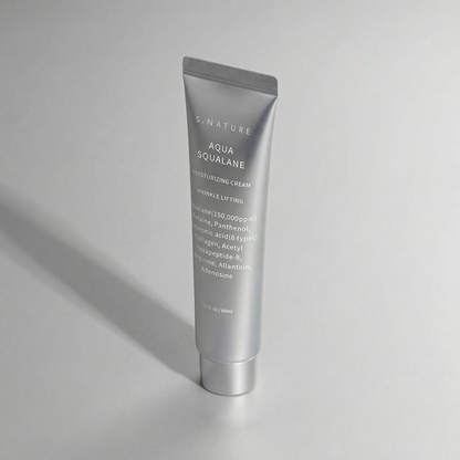 S.NATURE Aqua Squalane Moisturizing Cream 60ml (Lightweight Hydration & Makeup Prep)