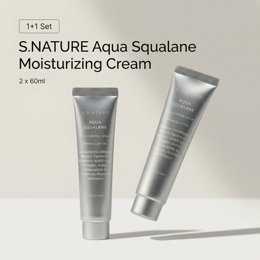 S.NATURE Aqua Squalane Moisturizing Cream 1+1 Bundle (2 x 60ml) – Best Value Set